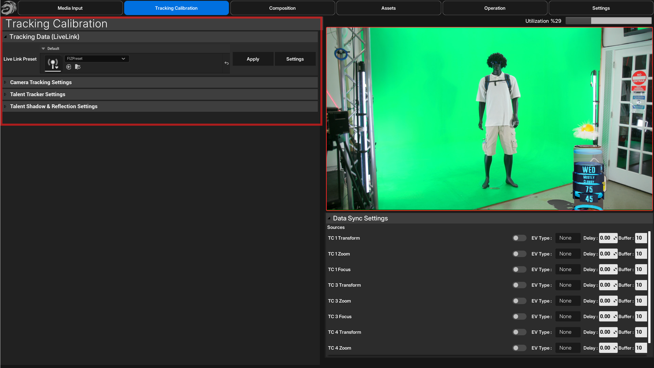 Wyvern Calibration Settings
